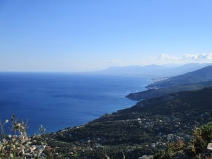 Montagne et mer, en Corse