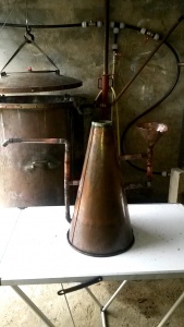 Entonnoir cuivre huile essencier par Laurent Filippi