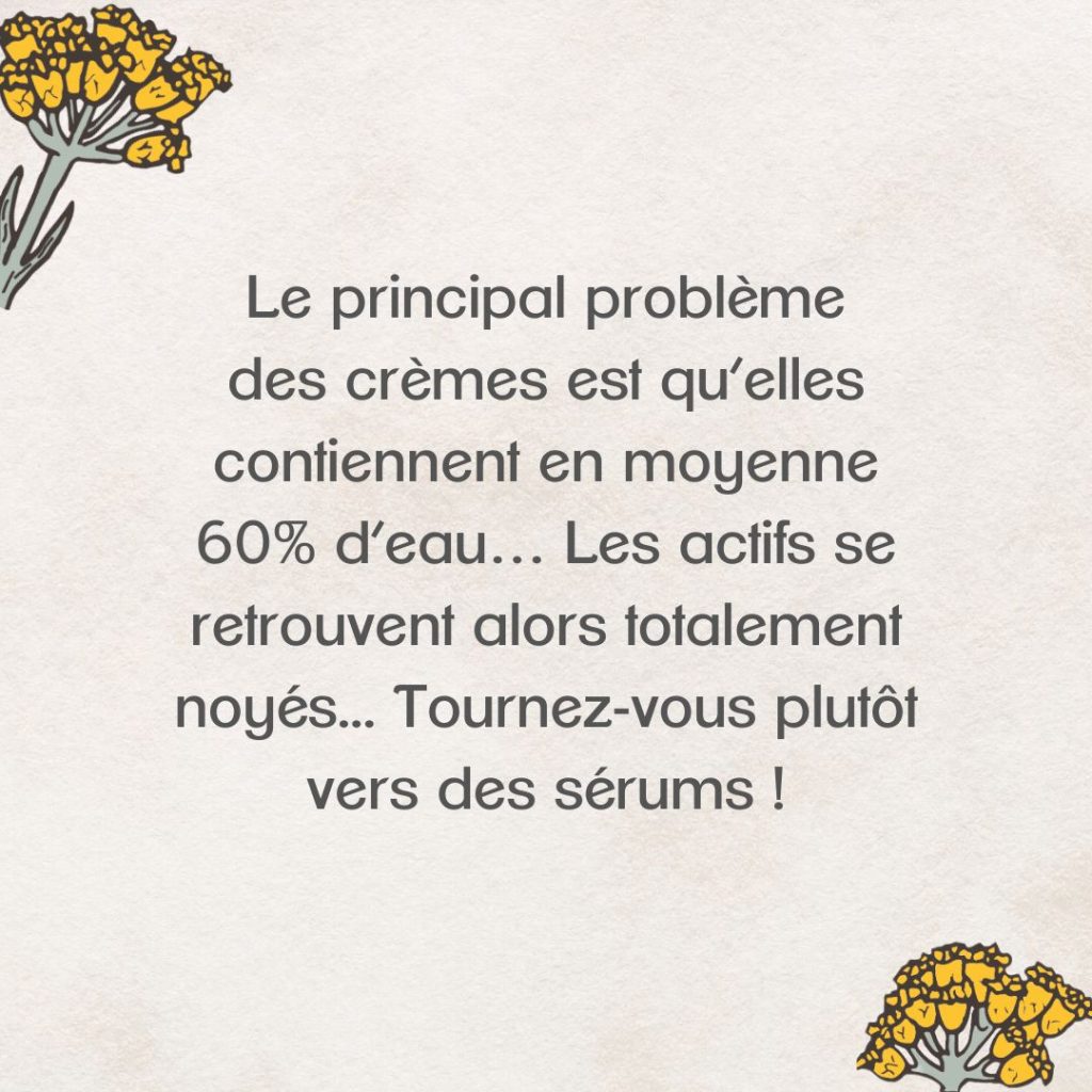 problème des crèmes