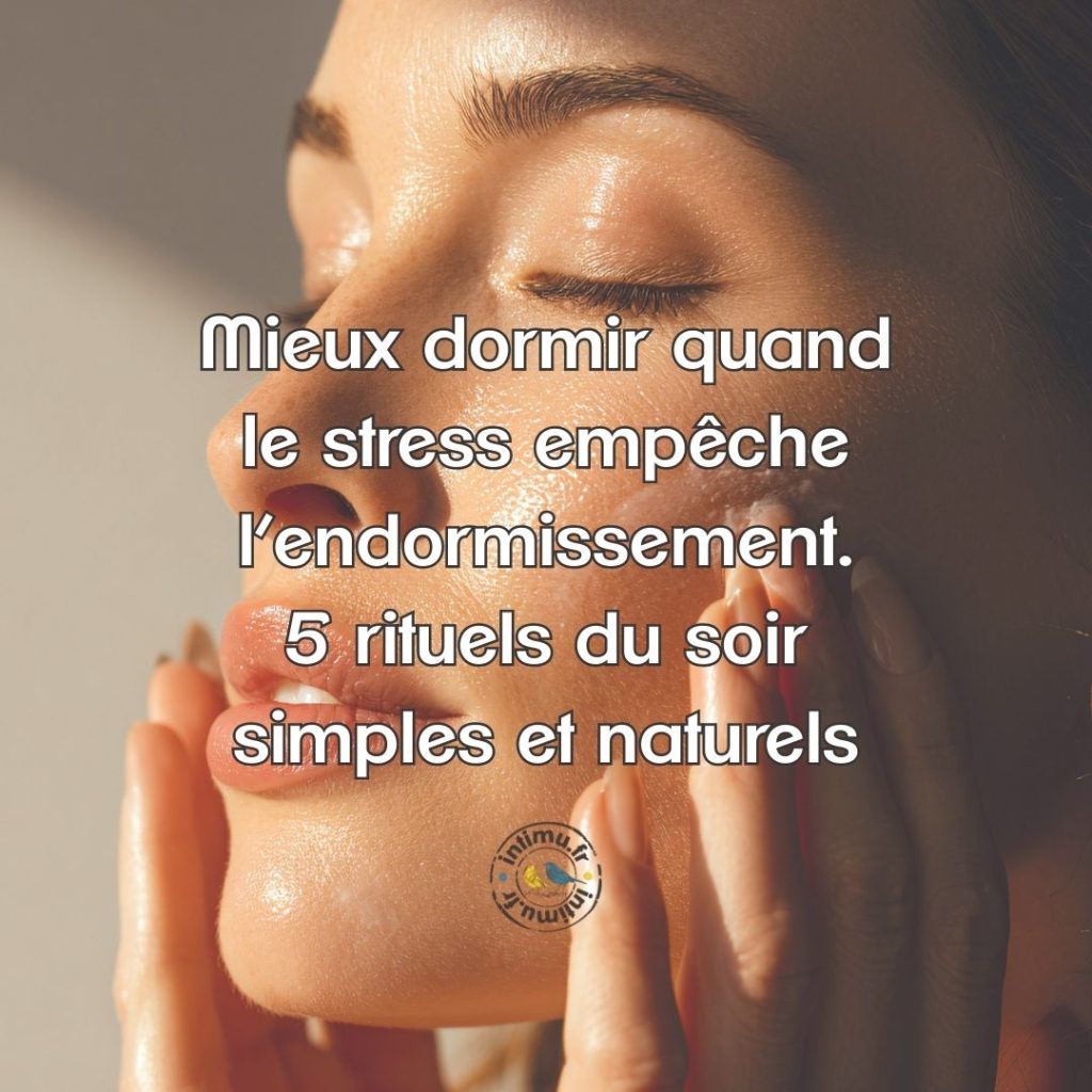 massage du visage pour mieux s’endormir
