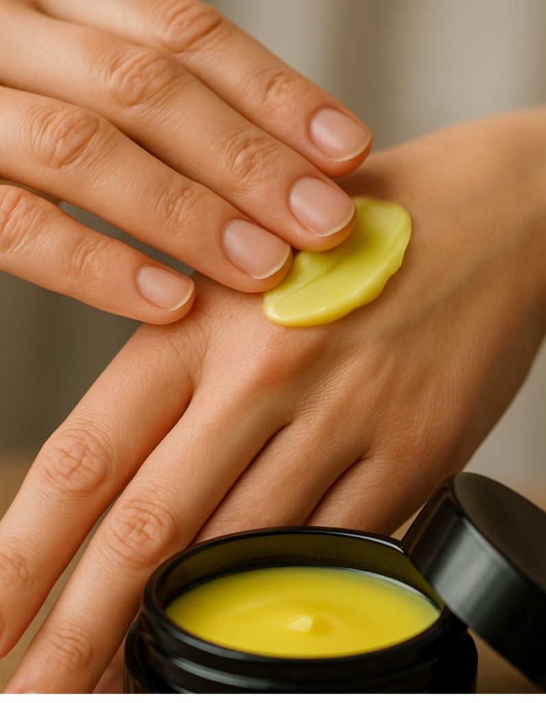 application sensorielle de la gelée d'immortelle pour action anti-âge